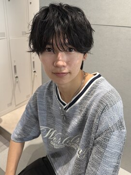 トリッカ シブヤ(TRICCA SHIBUYA) メンズカットパーマニュアンスシャドウラウンドマッシュフェザー
