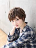 首を綺麗に見せるなら♪…丸みショート×イルミナカラー