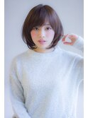 寺尾拓巳 大人かわいいひし形毛先パーマ小顔ボブイルミナカラー