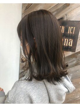 ヘアー アイス カンナ(HAIR ICI Canna) さこつロブとオリーブカラーで柔らか女子に！