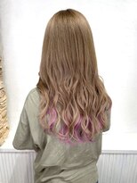 アンク クロス 池袋北口店(ANKHCROSS) 《アンククロス柴田》アッシュベージュ、インナーピンクパープル