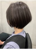 ショートボブ/丸みショート/ブラウン/20代/30代