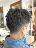 MEN'S HAIR  センターパート ツイストスパイラル 韓国マッシュ