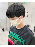 黒髪ショートカットベリーショートマッシュショートカット