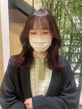 ゼスト 吉祥寺店(ZEST) ブリーチなし/チェリーブラウン/レッドブラウン　吉祥寺青木桜