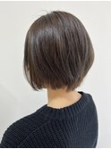 ナチュラルショートボブ_ショコラブラウン