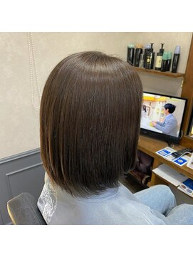 カミケン 清明店(kamiken.) ナチュラル美髪さらさら透明感グレージュ【カミケン清明店】