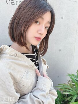 ロット 横浜(lot) ぱつっとボブ/切りっぱなし/髪質改善[横浜駅]