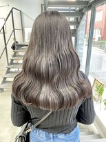 ヘアー アイス 御器所本店(HAIR ICI) ワイドバング韓国ミディアムカールスタイル前髪大人美人
