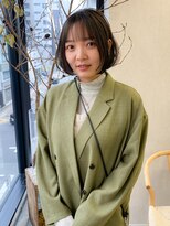 キジ(kiji)&nbsp;【kiji】ボブ　×　オリーブグレージュ＃久屋大通＃丸の内＃伏見