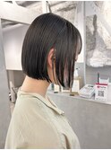 黒髪小顔ワンレンネビージュボブルフ新宿20代【Anzu】▲