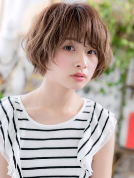 カバーヘア ブリス 川口(COVER HAIR bliss) ショコラアッシュ大人可愛い小顔ふわふわボブc5川口20代30代40代