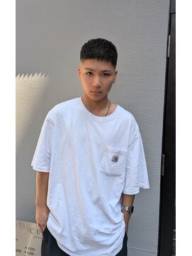 クフィア メンズヘアー カンポ 天王寺店(CUFFIA MEN'SHAIR CAMPO) 濡れパン×スキンフェード/ベリーショート