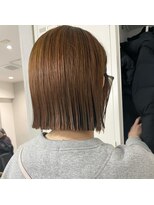 ヌーヴェル(nouvelle)&nbsp;切りっぱなしボブ×ナチュラルブラウン