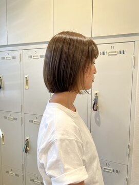 ステラバイケンジ(STELLA by KENJE) 大人綺麗ボブ/藤沢/髪質改善縮毛矯正/ショート/脱白髪染め透明感