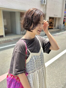 ティル(till) 【till_kage】くせ毛ボブ＋ラベンダーブラウン