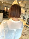 【みんなに褒められる】ぱつっと切りっぱなしボブ