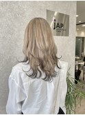 ブロンド×エンドルーツカラー