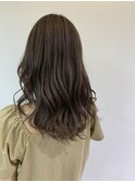 透明感オリーブブラウンカラー