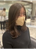 ワンカールパーマ/前髪パーマ/内巻きパーマ/ミディアムパーマ