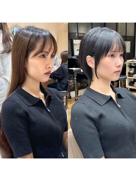 アフロート ルヴア(AFLOAT RUVUA) みねスタイル♪ 似合わせ ショート ボブ 30代 40代 小顔 新宿