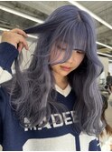 色落ちが綺麗なブルーラベンダー/ハイトーンカラー