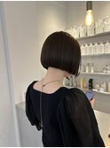 切りっぱなしミニボブ