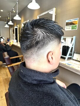 ヘアーメイクロージー 八軒店 (HAIR MAKE ROSY) ツイストスパイラルパーマツーブロックマッシュメッシュフェード