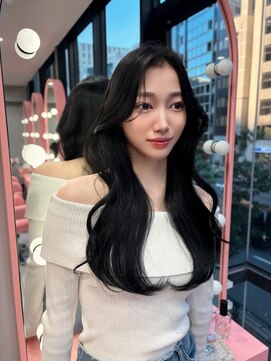 リリー(Lilley) 【稲永麻衣】レイヤーカット+顔まわりカット+ロング+韓国ヘア