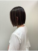 切りっぱなしボブ　ハイライト