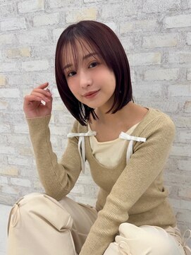 オーロ 西宮店(ORO) レイヤーボブ ナチュラルブラウン