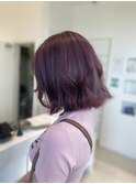 ボブ×ピンクラベンダー