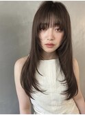 【PARK】ロングレイヤー×シアーグレージュ