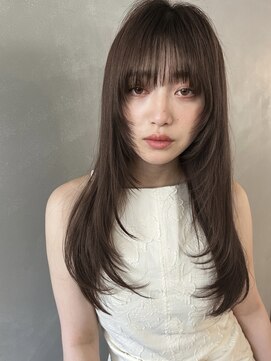 パーク(PARK) 【PARK】ロングレイヤー×シアーグレージュ