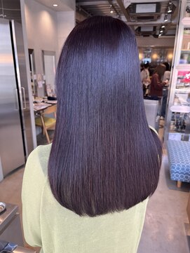 オーガニック リブ 川越(organic+live) 夏髪質改善！質感調整ストレート×うる艶ミディアム