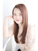 かきあげナチュラルストレートスタイル