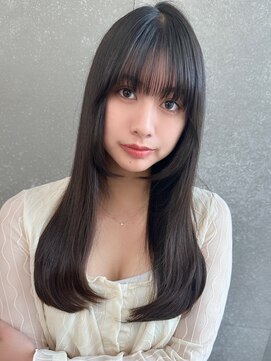 ロンドイディールバンダイ 新潟万代(Lond ideal) 大人暗髪ナチュラルロングワンカール韓国