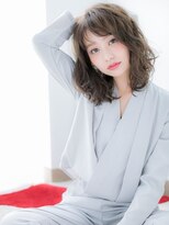 アルバハナレ 横浜(αlba HANARE) 関内/髪質改善/プラチナグレージュ×ゆるふわカール大人巻きa