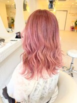 ファミーユプラス(famiiyu+) ピンクベージュバレイヤージュ