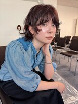 ナヌーク ダイカンヤマ(nanuk daikanyama)&nbsp;ニュアンスボブパーマ・あんず色・くせ毛風パーマ