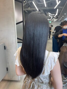 ジーナ 船橋(Zina) 髪質改善＊ロングレイヤーグレーベージュ＊美髪【Zina船橋】