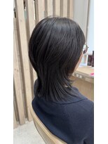 ラディシュ さがみ野(RADISH)&nbsp;20代30代髪質改善メテオカラー黒髪冬カラーハッシュレイヤー小顔