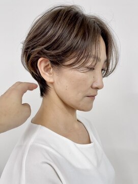 GBG 自由が丘 くびれショートボブ40代50代グレイカラー白髪染め白髪ぼかし