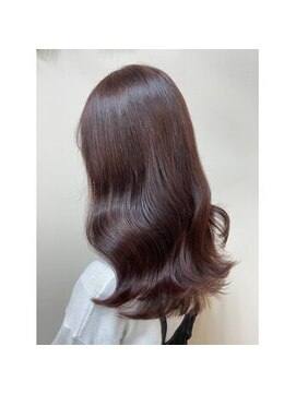 ピンク×ブラウン