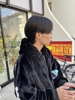 アイズ 海老名(AIZU) センターパートウルフ メンズカット メンズウルフ 海老名 眉毛