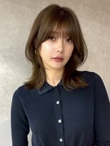 アスター 天神大名店(Aster)&nbsp;似合わせカット/ダークアッシュ/ミディアムレイヤーカット