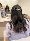 ハーフアップ/ヘアアクセ¥1000