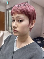 ピークアブー アヴェダ ギンザシックス(PEEK-A-BOO AVEDA GINZASIX)&nbsp;ハイトーンピンク　オン眉　ベリショ　銀座　駅直結　新橋