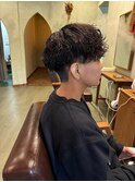 波巻きパーマ