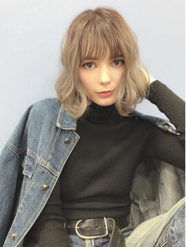 salon de MiLK 札幌大通店【サロン ド ミルク】 大人気のミルクティーページュボブ！！